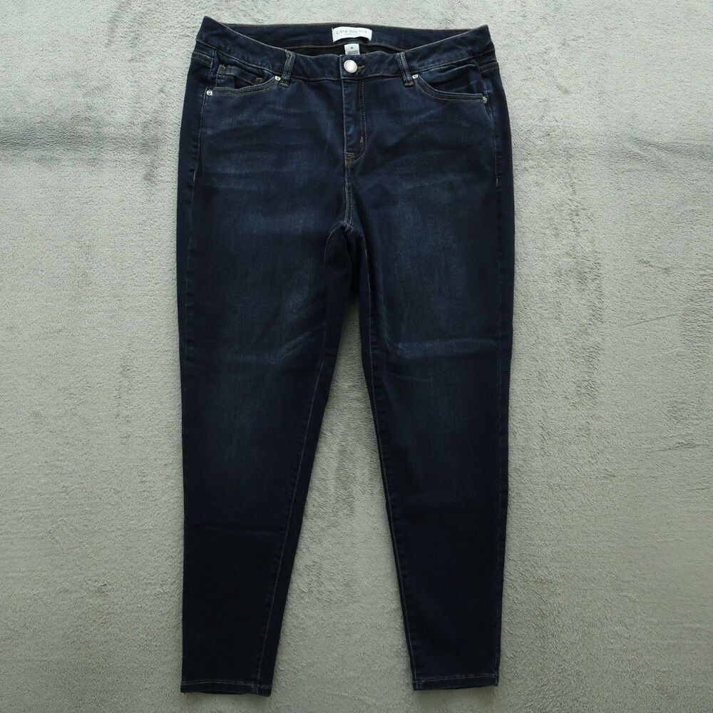 Lane Bryant Jeans Women's Size 16 Blue Mid-Rise Skinny Denim 27" Inseam Stretch